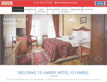 Tablet Screenshot of hotelamber.com